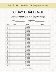 30 Day Reading Challenge