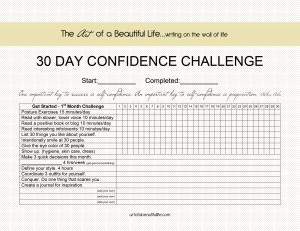 30 Day Confidence Challenge - Getting Started