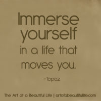 Immerse Yourself - The Art Of A Beautiful Life