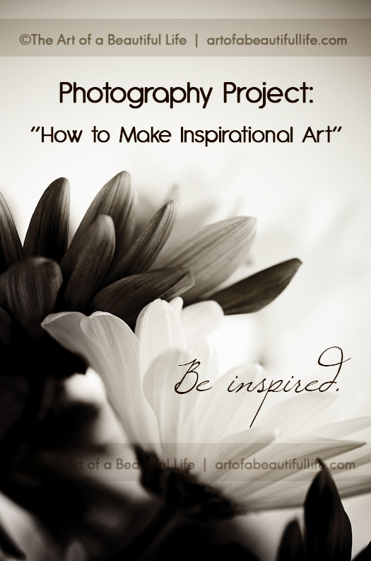 inspirational art photo project