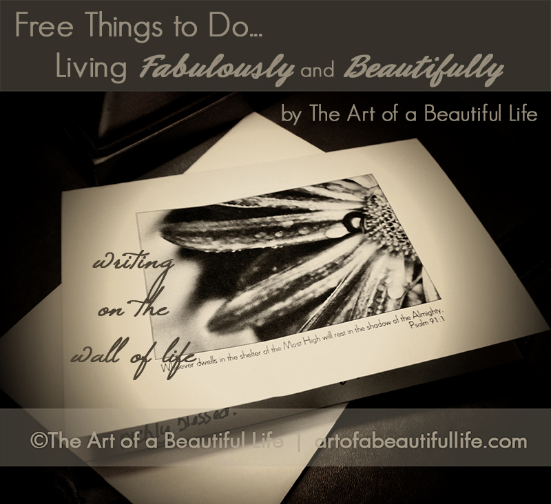 Free Things to Do...Living Fabulously and Beautifully