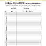 30 Day Challenge - 30 Days of Celebration | Free, Printable 30 Day Challenge | artofabeautifullife.com