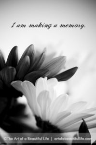 i think that i may be creating memories