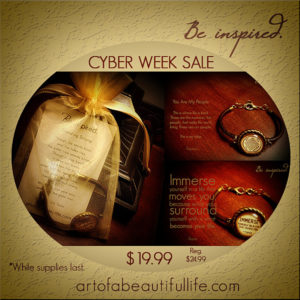 inspirational-bracelet-with-quote-cyber-week-sale