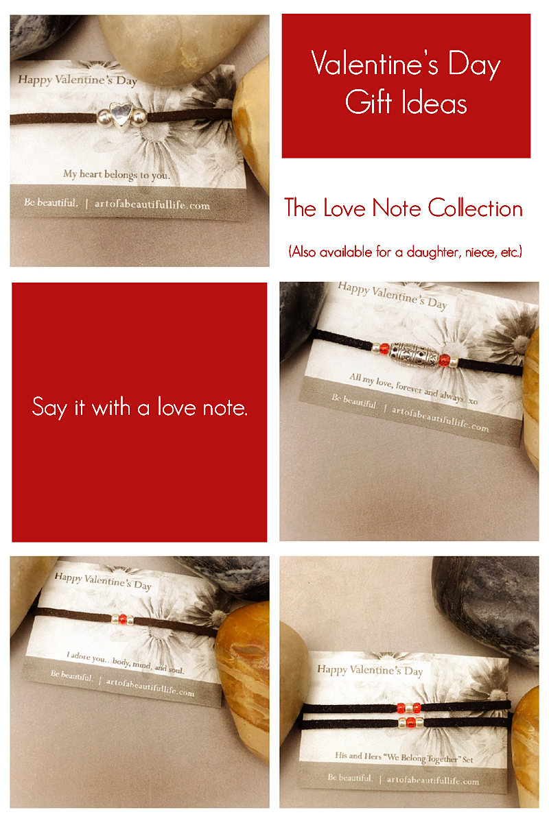 Valentine's Day Gift Ideas - Bracelet, Jewelry, Love Notes