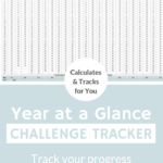 30 Day Challenge, Monthly Challenge, Yearly Challenge - Premium Version | Automatically Calculates and Tracks Progress