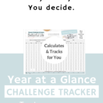30 Day Challenge, Monthly Challenge, Yearly Challenge - Premium Version | Automatically Calculates and Tracks Progress