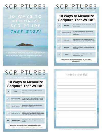 Bible Memorization Tips and Ideas